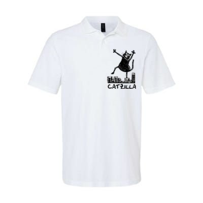 Catzilla Cat Lover Softstyle Adult Sport Polo