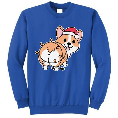 Corgi Christmas Lights Pajama Cute Dog Puppy Lover XMas Tall Sweatshirt