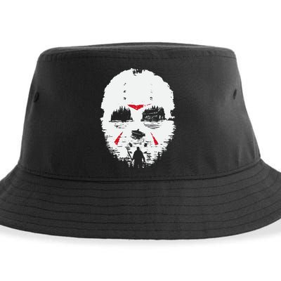 Camp Crystal Lake Friday Night Terror Sustainable Bucket Hat