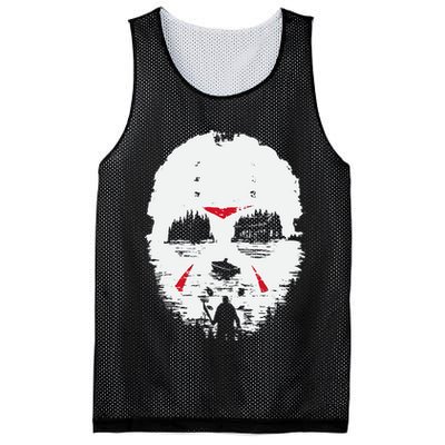 Camp Crystal Lake Friday Night Terror Mesh Reversible Basketball Jersey Tank