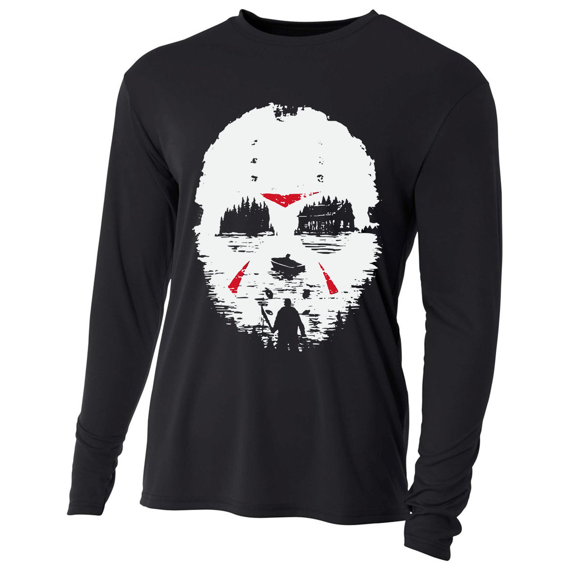 Camp Crystal Lake Friday Night Terror Cooling Performance Long Sleeve Crew