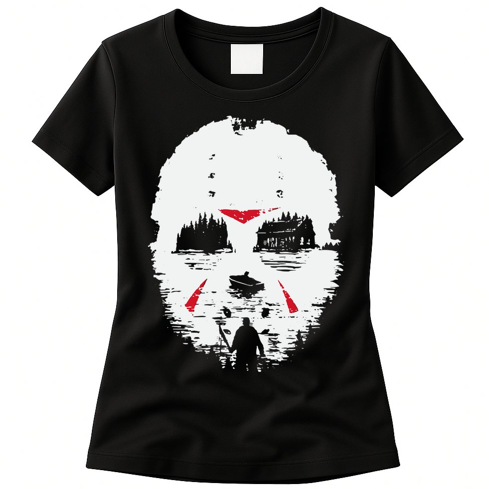 Camp Crystal Lake Friday Night Terror Womens T-Shirt