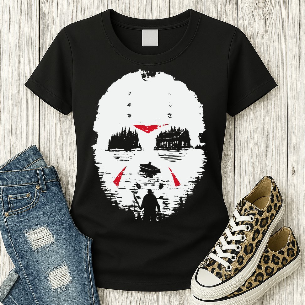 Camp Crystal Lake Friday Night Terror Womens T-Shirt