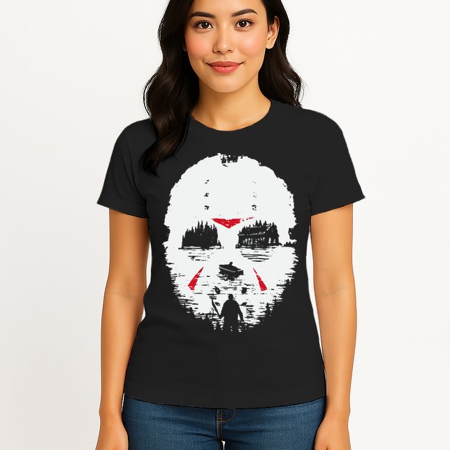 Camp Crystal Lake Friday Night Terror Womens T-Shirt
