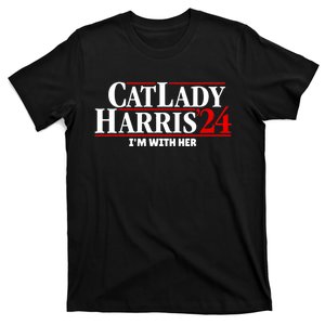 Childless Cat Lady Cat Lady Kamala Harris 2024 IM With Her T-Shirt