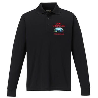 Camp Crystal Lake Performance Long Sleeve Polo