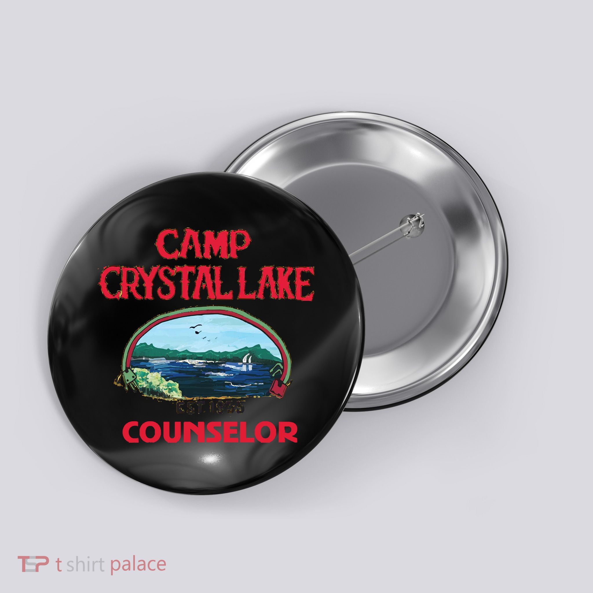 Camp Crystal Lake Button