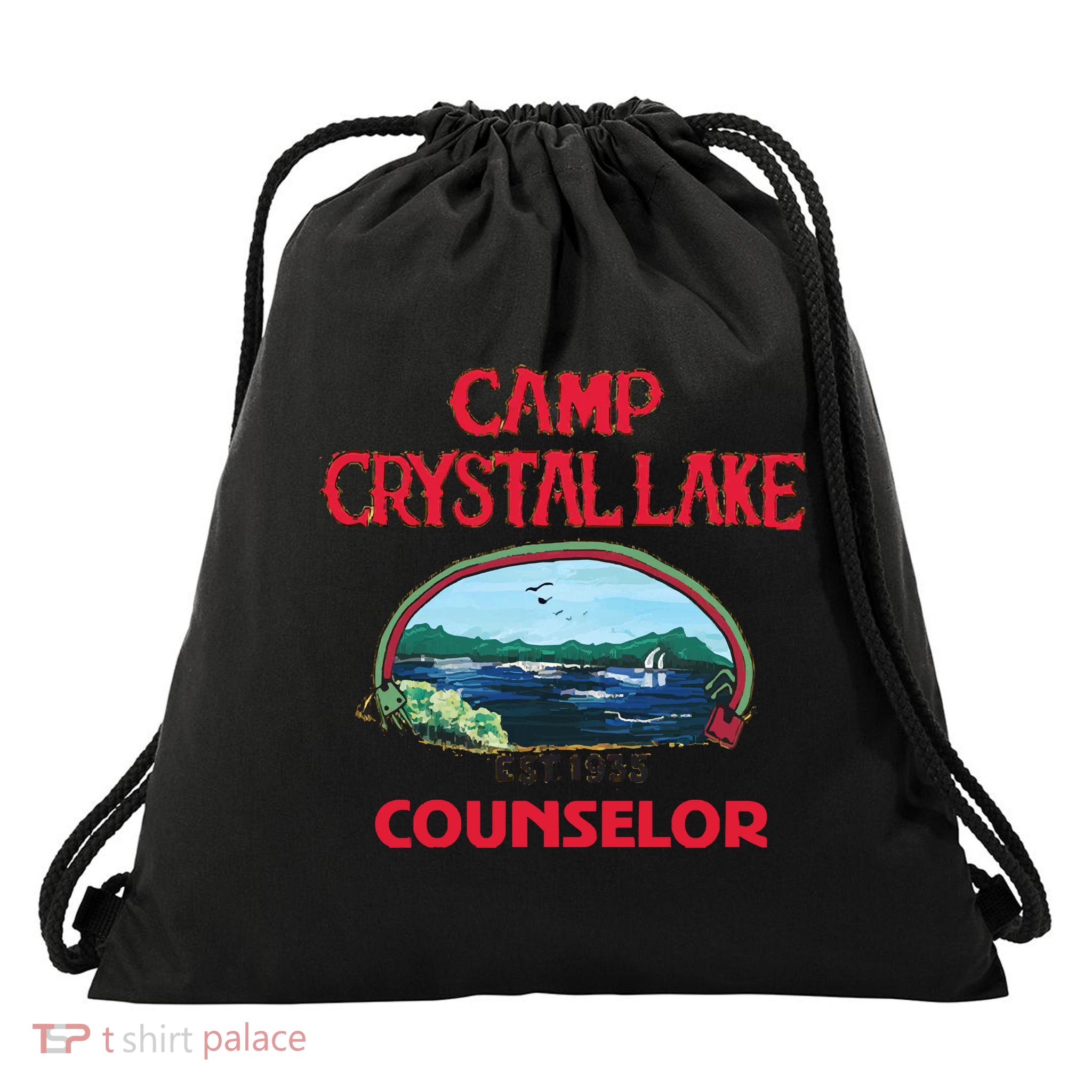 Camp Crystal Lake Drawstring Bag