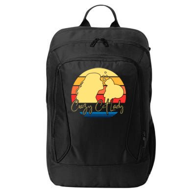 Crazy Cat Lady Gift City Backpack