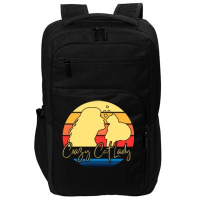 Crazy Cat Lady Gift Impact Tech Backpack