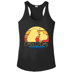 Crazy Cat Lady Gift Ladies PosiCharge Competitor Racerback Tank