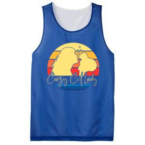 Crazy Cat Lady Gift Mesh Reversible Basketball Jersey Tank