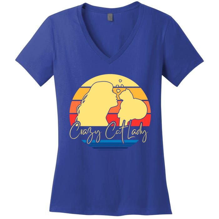 Crazy Cat Lady Gift Women's V-Neck T-Shirt