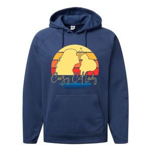 Crazy Cat Lady Gift Performance Fleece Hoodie