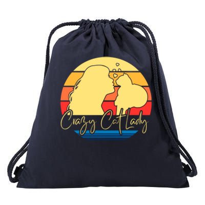 Crazy Cat Lady Gift Drawstring Bag