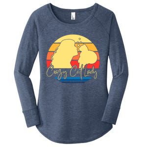 Crazy Cat Lady Gift Women's Perfect Tri Tunic Long Sleeve Shirt