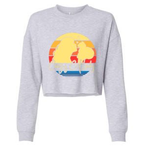 Crazy Cat Lady Gift Cropped Pullover Crew