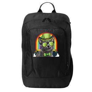 Chartreux Cat Leprechaun Funny St Patricks Day Cute Gift City Backpack