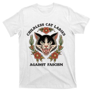 Childless Cat Ladies Against Fascism T-Shirt