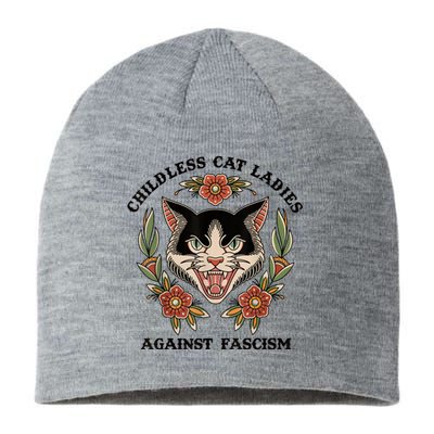 Childless Cat Ladies Against Fascism Sustainable Beanie