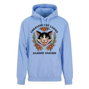 Childless Cat Ladies Against Fascism Unisex Surf Hoodie