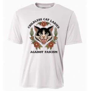 Childless Cat Ladies Against Fascism Cooling Performance Crew T-Shirt