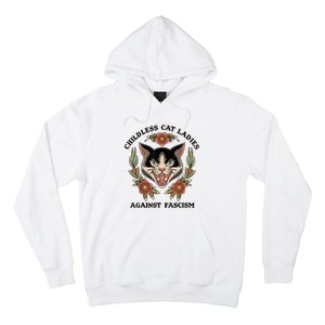 Childless Cat Ladies Against Fascism Hoodie