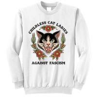 Childless Cat Ladies Against Fascism Sweatshirt