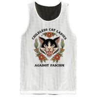 Childless Cat Ladies Against Fascism Mesh Reversible Basketball Jersey Tank