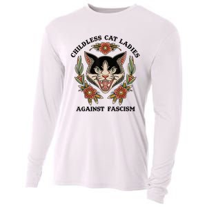 Childless Cat Ladies Against Fascism Cooling Performance Long Sleeve Crew