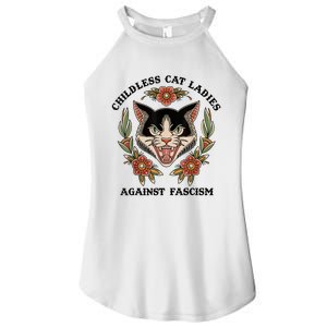 Childless Cat Ladies Against Fascism Women's Perfect Tri Rocker Tank