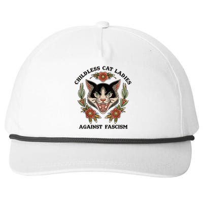 Childless Cat Ladies Against Fascism Snapback Five-Panel Rope Hat