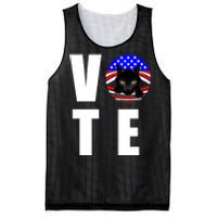 Childless Cat Ladies Vote 2024 Retro American Flag Stars Mesh Reversible Basketball Jersey Tank