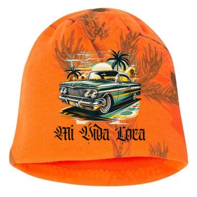 Chicano Culture Lowriders Classic Mi Vida Loca Lowrider Kati - Camo Knit Beanie