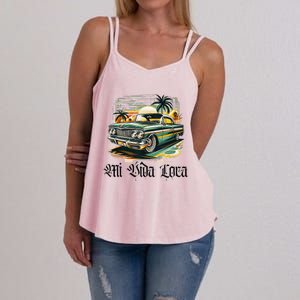 Chicano Culture Lowriders Classic Mi Vida Loca Lowrider Women's Strappy Tank