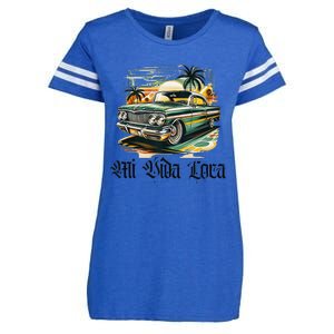 Chicano Culture Lowriders Classic Mi Vida Loca Lowrider Enza Ladies Jersey Football T-Shirt