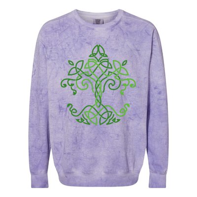 celtic Clover Leaf Party Saint Shenanigan Clover Irishman Colorblast Crewneck Sweatshirt