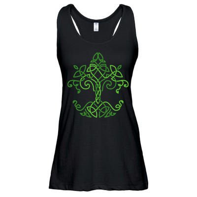 celtic Clover Leaf Party Saint Shenanigan Clover Irishman Ladies Essential Flowy Tank