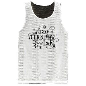 Crazy Christmas Lady Mesh Reversible Basketball Jersey Tank