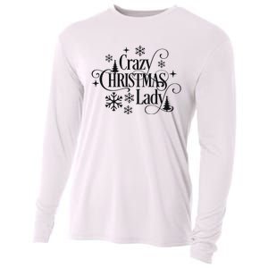 Crazy Christmas Lady Cooling Performance Long Sleeve Crew