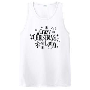 Crazy Christmas Lady PosiCharge Competitor Tank