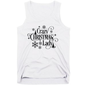 Crazy Christmas Lady Tank Top