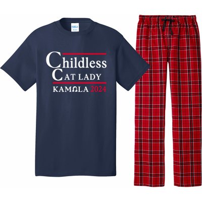 Childless Cat Ladies For Kamala 2024 Pajama Set