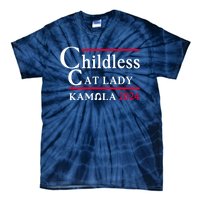 Childless Cat Ladies For Kamala 2024 Tie-Dye T-Shirt