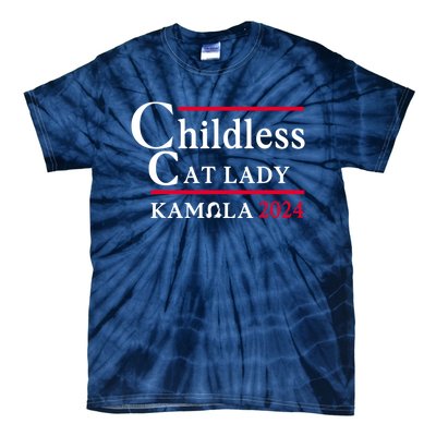 Childless Cat Ladies For Kamala 2024 Tie-Dye T-Shirt