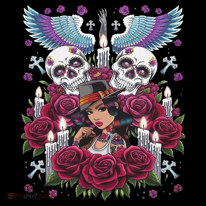 Chicano Chicana La Raza Barrio Tattoo Art Death Tall T-Shirt