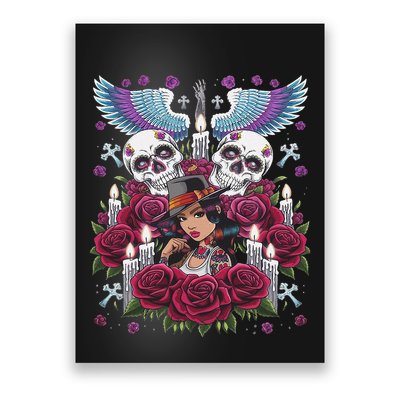 Chicano Chicana La Raza Barrio Tattoo Art Death Poster