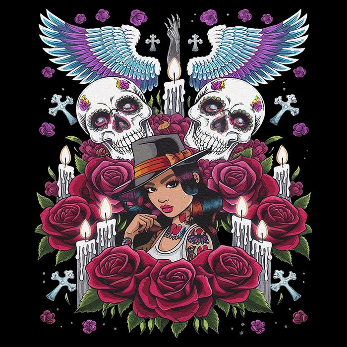 Chicano Chicana La Raza Barrio Tattoo Art Death Poster