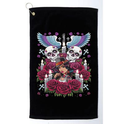 Chicano Chicana La Raza Barrio Tattoo Art Death Golf Towel
