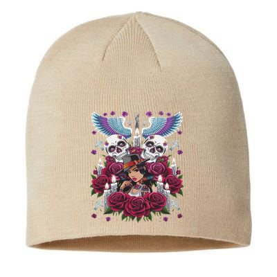 Chicano Chicana La Raza Barrio Tattoo Art Death Sustainable Beanie